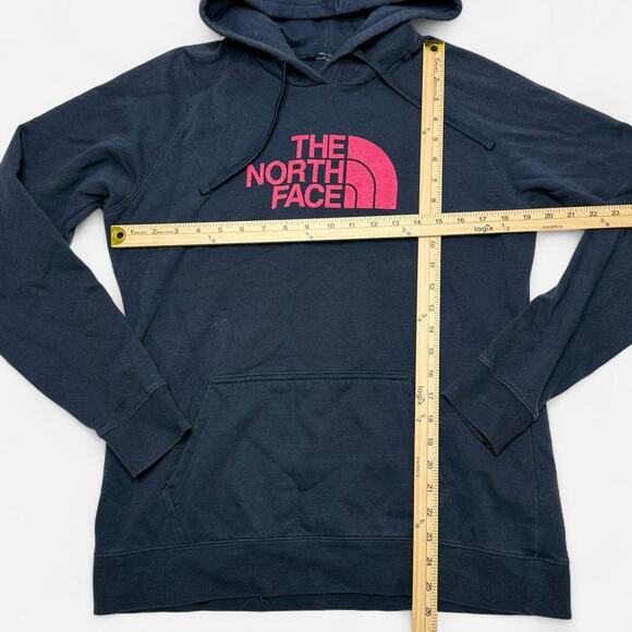 The North Face Women’s Navy Pink Logo Hoodie Size L - Picture 5 of 5
